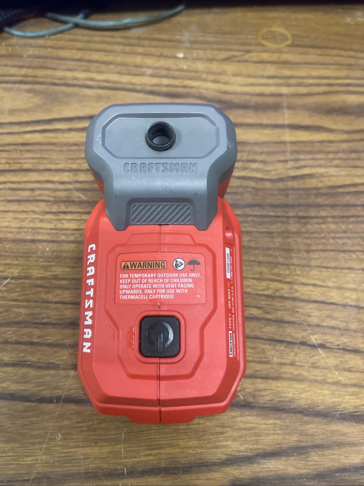 CRAFTSMAN CMCE560  (PSN037976)  V20 Mosquito Repellent Deet Free Device bin#1,