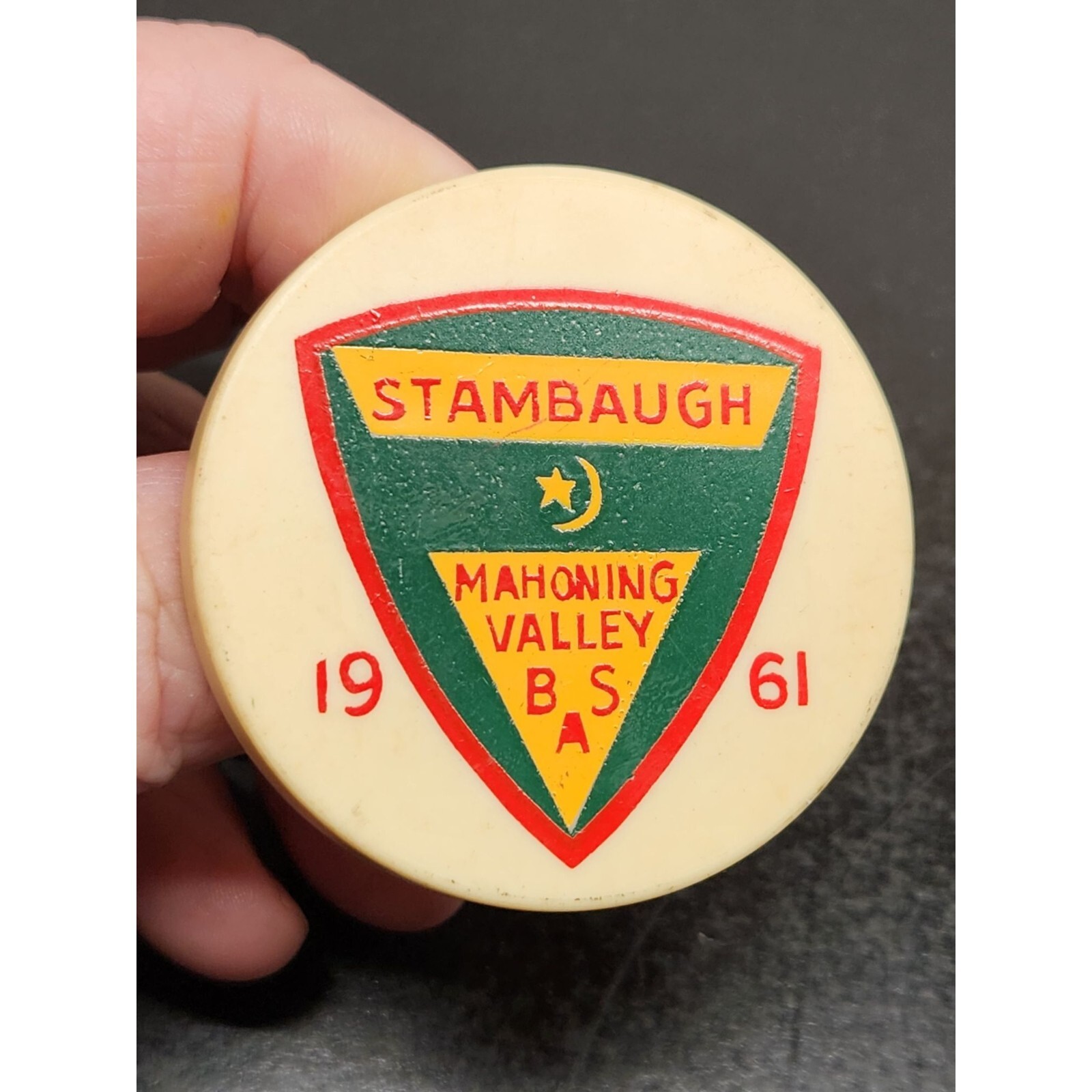 1961 Stambaugh Mahoning Valley BSA Neckerchief Slide - Vintage