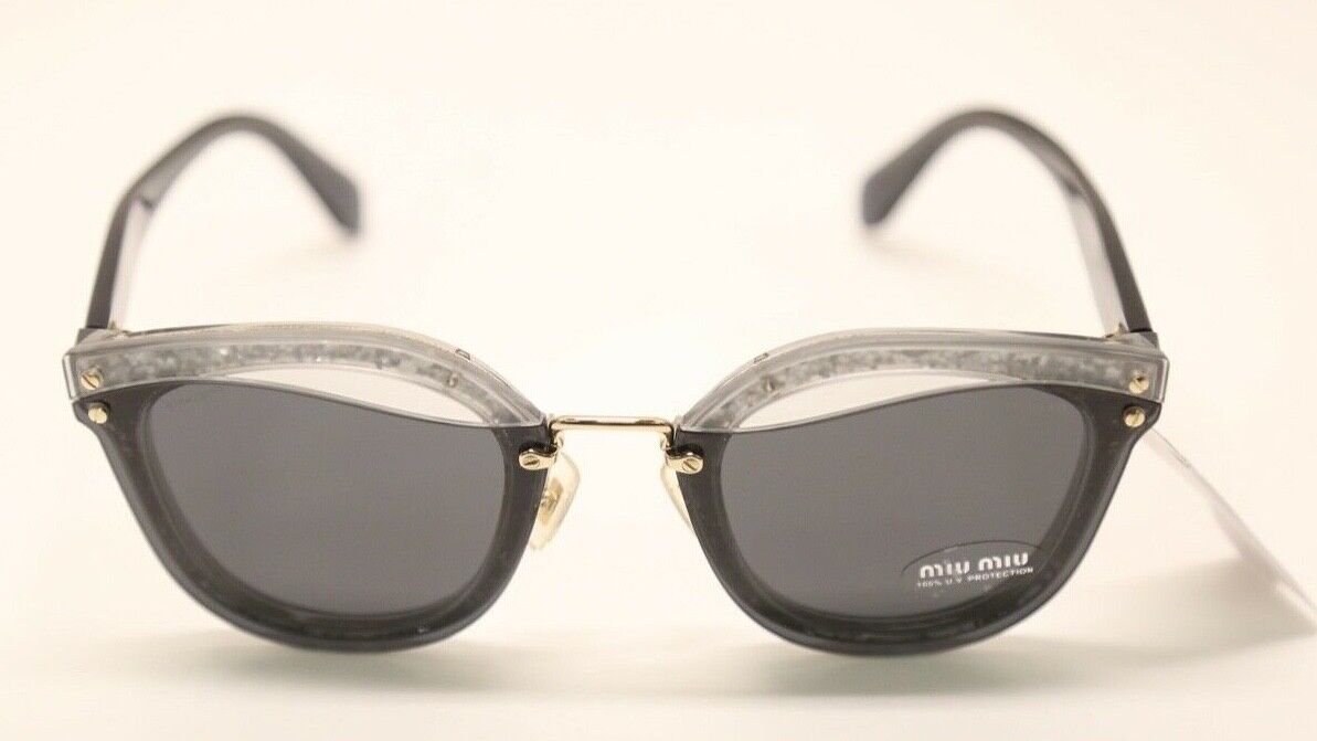 Miu Miu SMU-03T UES-5S0 Transparent Grey/Grey Lens 65mm Sunglasses (#996)
