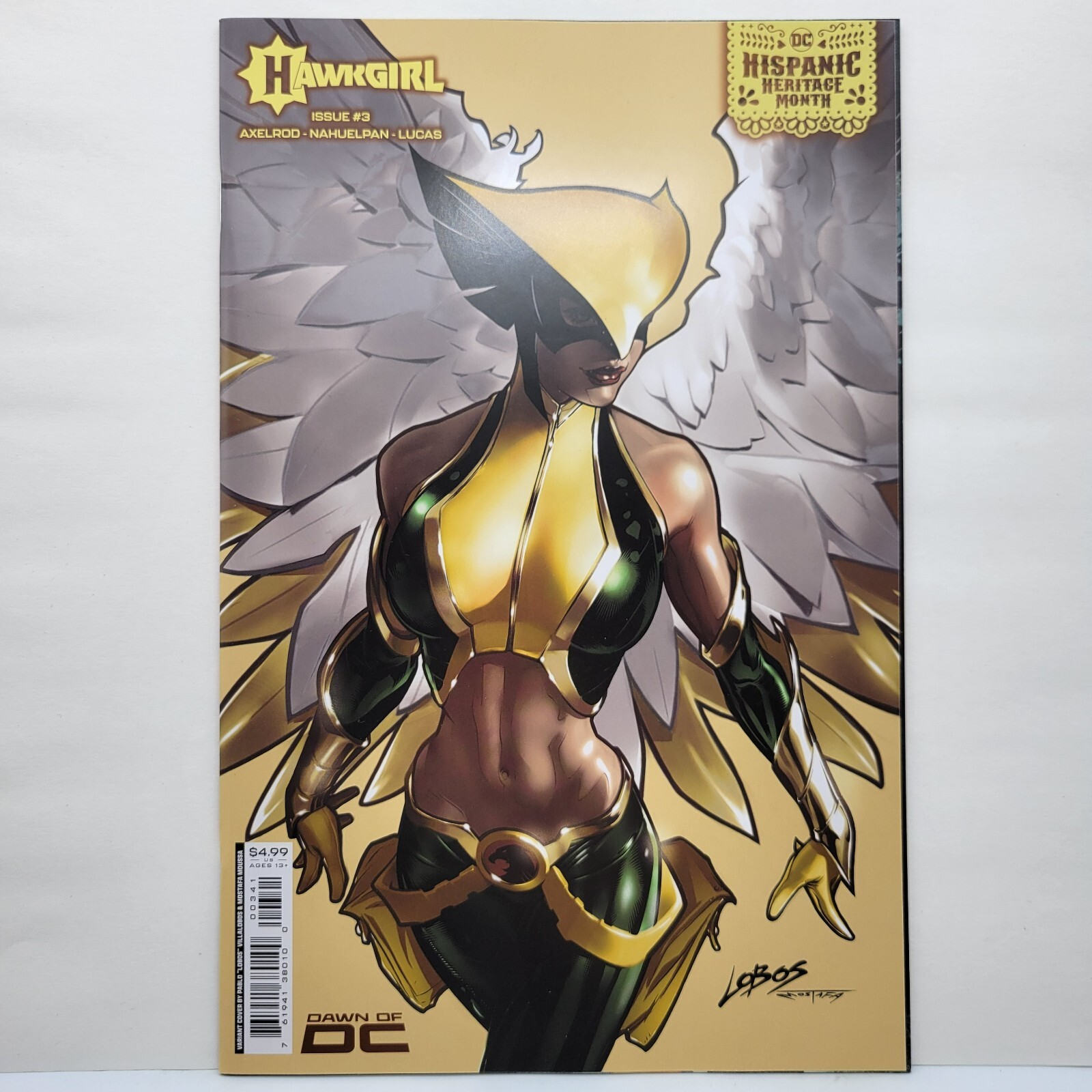 Hawkgirl #3 Variant Pablo Villalobos Hispanic Heritage Month 2023