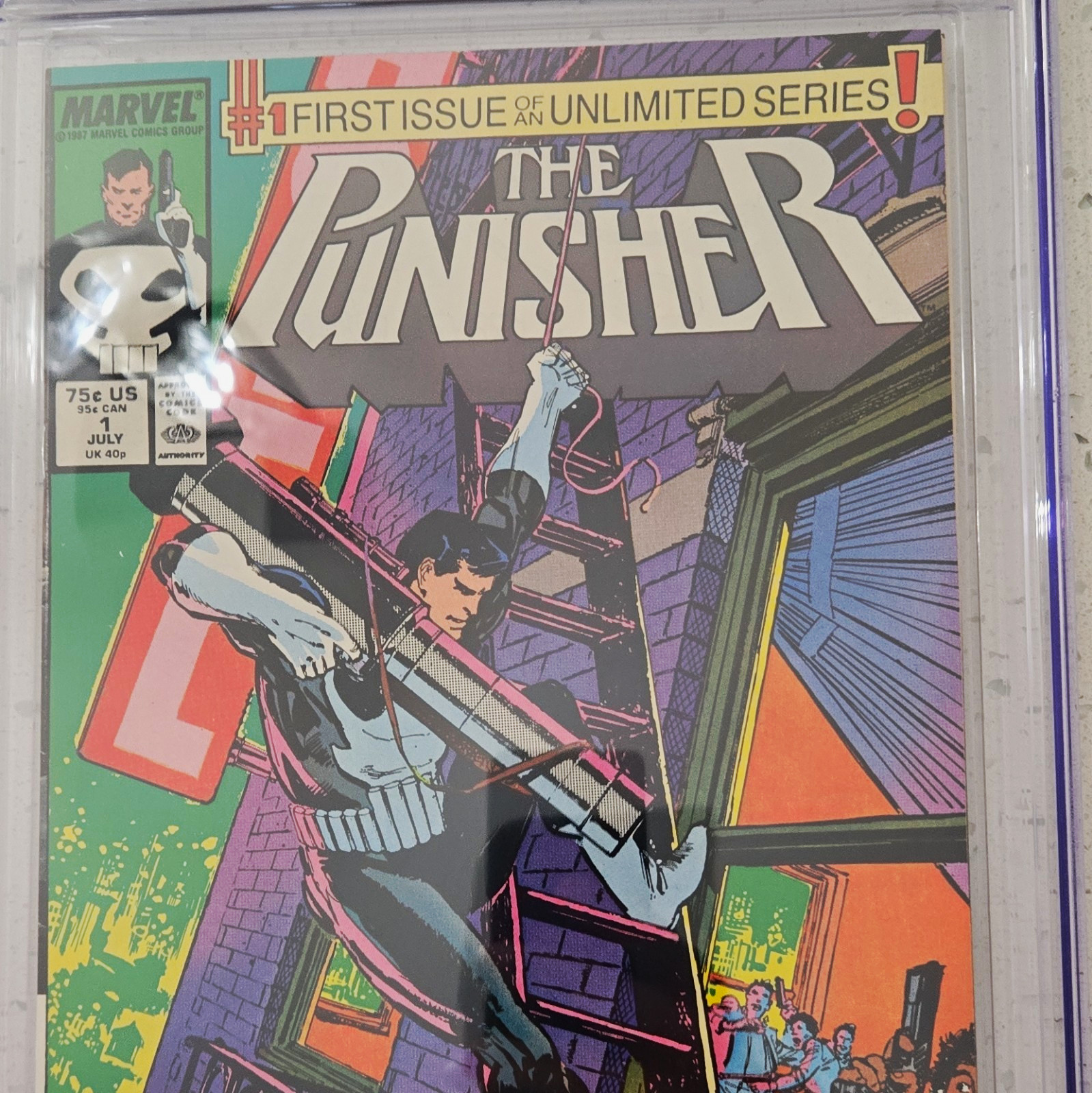 Marvel Comics The Punisher #1 CGC 9.4 1987 First Issue Unlimited Series 1987 75 Marvel Comics The Punisher #1 CGC 9.4 1987 First Issue Unlimited Series 1987 75