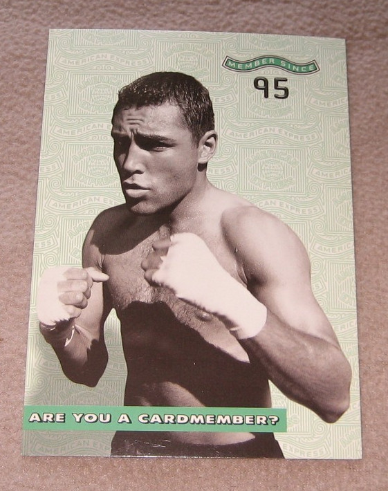 Champion Boxer Oscar De La Hoya American Express Cardholder Postcard Boxing Box Champion Boxer Oscar De La Hoya American Express Cardholder Postcard Boxing Box
