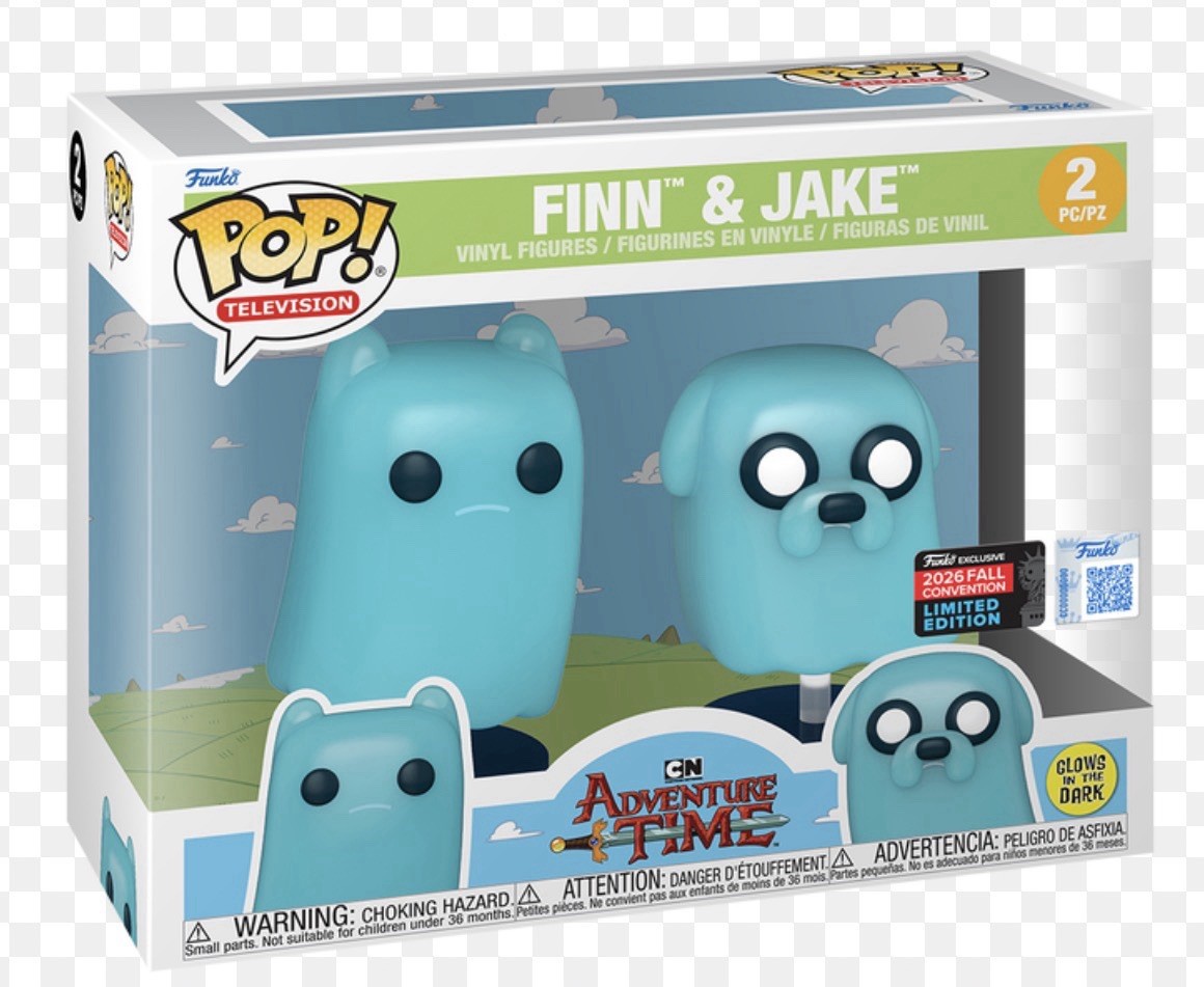 Funko Pop Adventure Time Ghost Finn & Jake 2-Pack NYCC 2026 FALL CONVENTION TAG