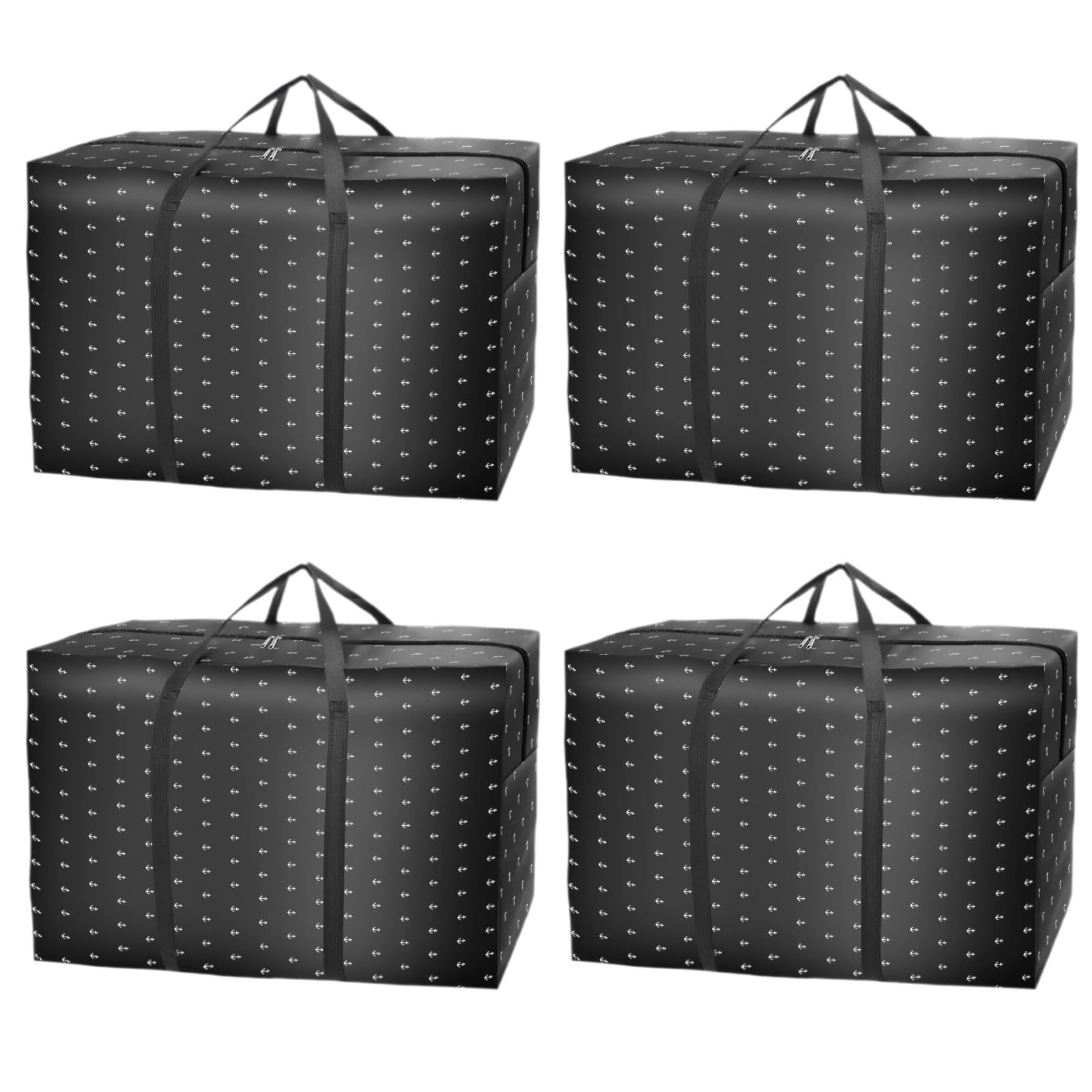 Mc-Hotfire 4 Pack Large Heavy Duty Moving Bags 37 Gal Storage Bags Strong