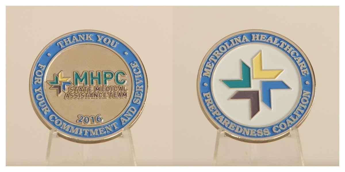 MHPC Metrolina Healthcare Preparedness Coalition 2016 Challenge Coin  4#F