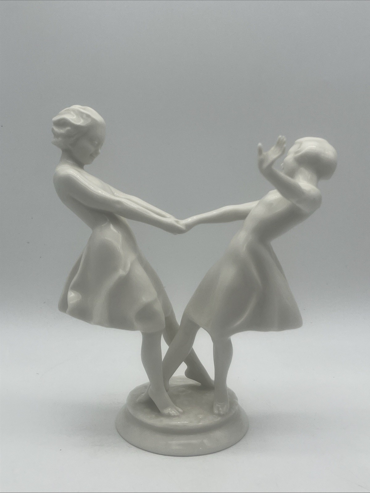 Vintage Hutschenreuther Kunstabteilung Porcelain Dancing Girls Carl Werner