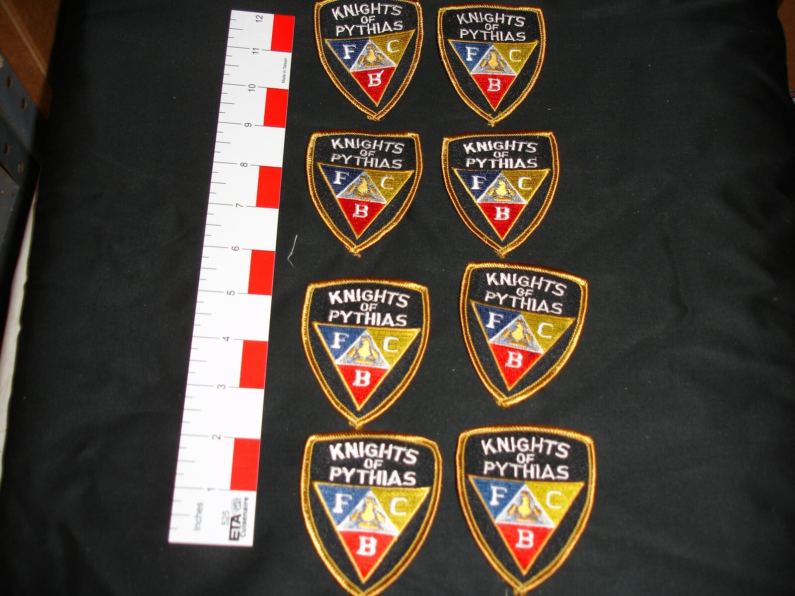 Knights of the Pythias patch set lot 8 patches 