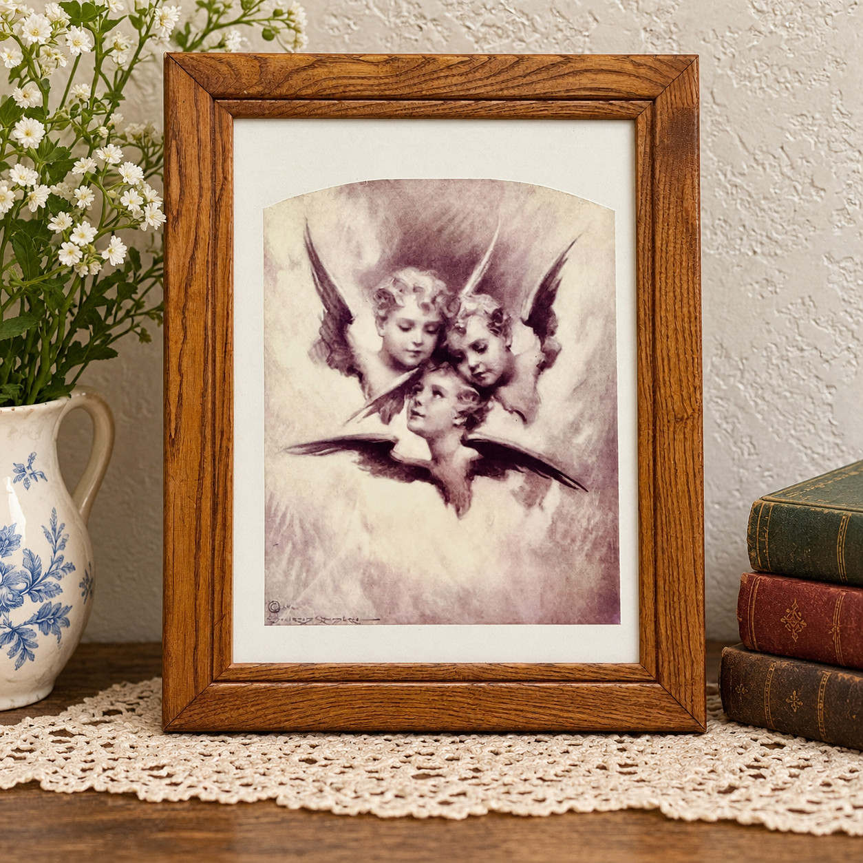 Vintage 1970s–80s Freeman\'s Wood Frame 16.5\