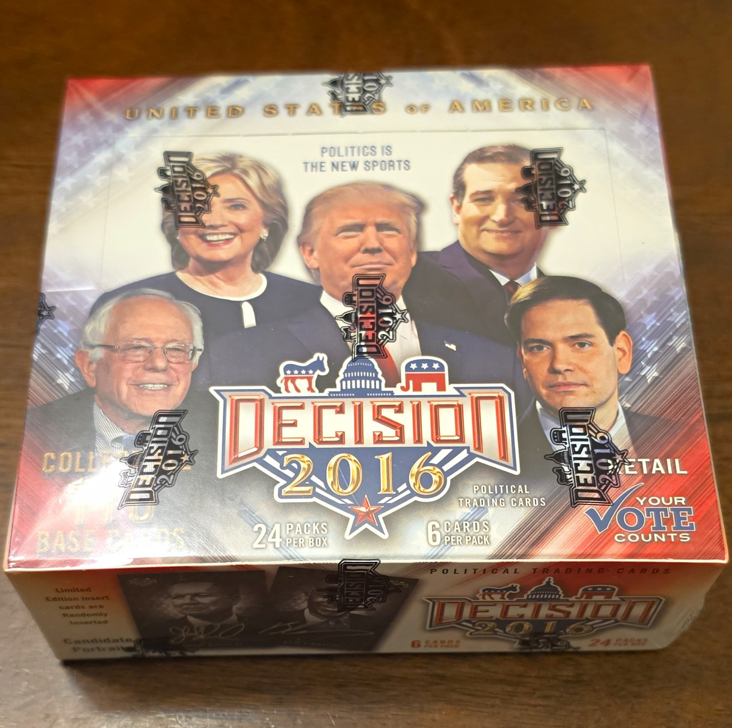 Decision Trading Cards Decision 2016 Sealed Box 24 Packs 6 Cards/Pack Chase