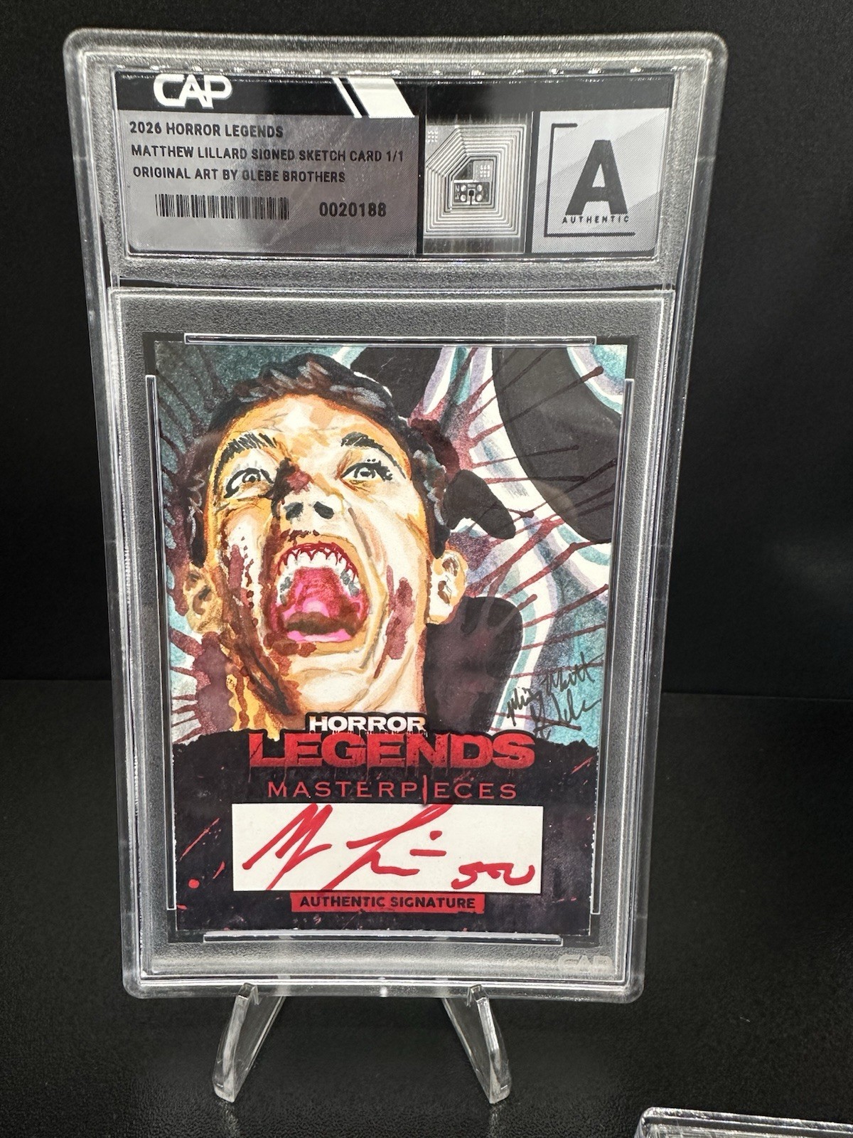 Hollywood Horror Legends Masterpieces Matthew Lillard Auto 1/1 Sketch