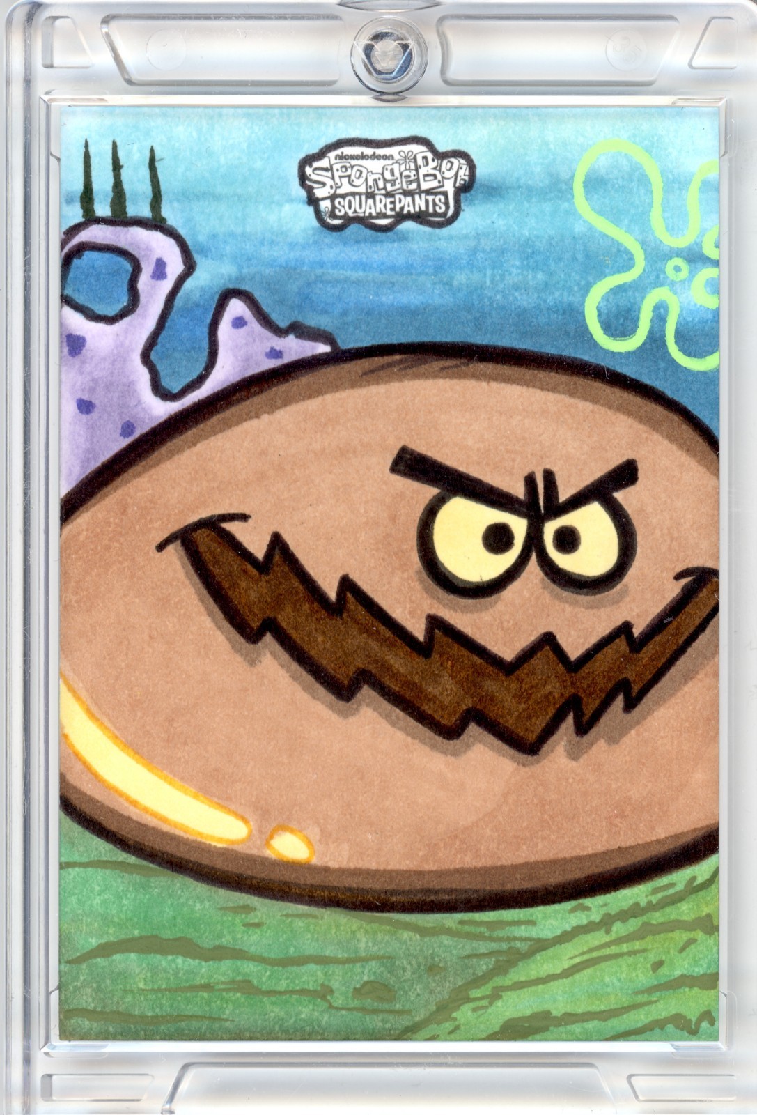 2025 TOPPS CHROME SPONGEBOB 1/1 SKETCH - DIRTY BUBBLE (RARE) (MAKE OFFER)
