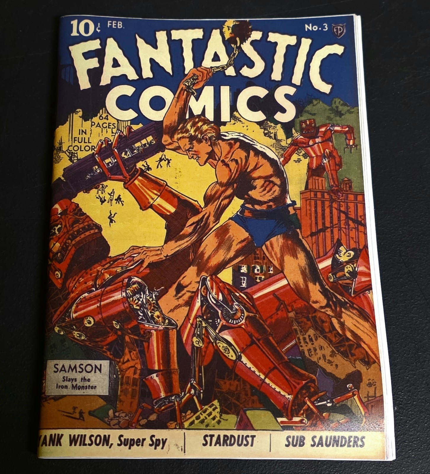 Golden Age Fantastic Comics # 3  Comic Book Photocopy Replica 1940 Lou Fine
