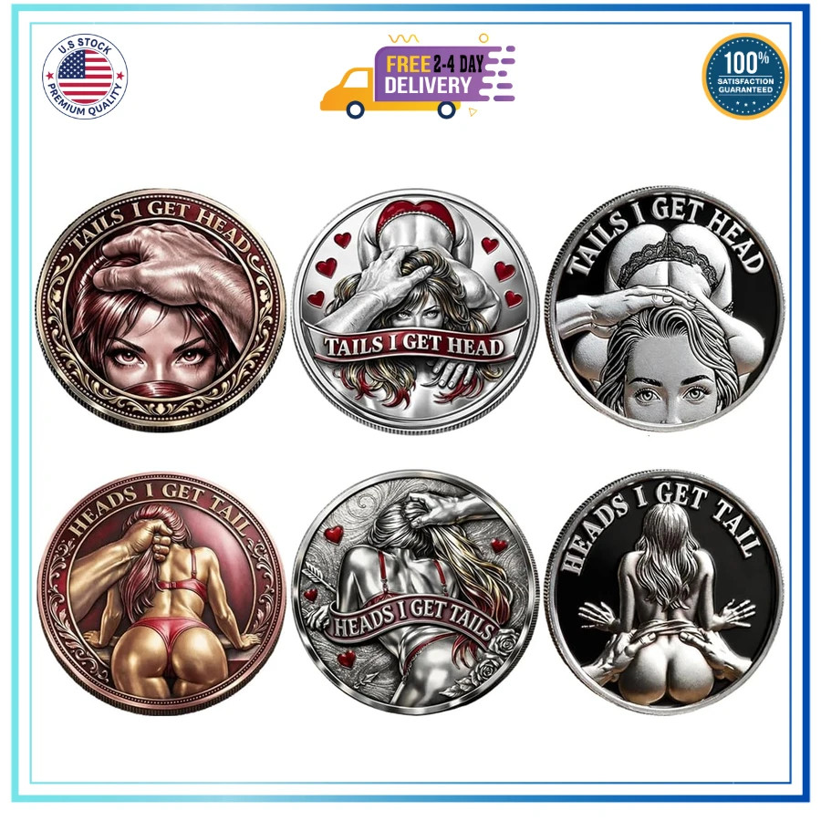 3 Pcs Decision Coin Heads I Win Tails You Lose Funny Flip Coin Gift