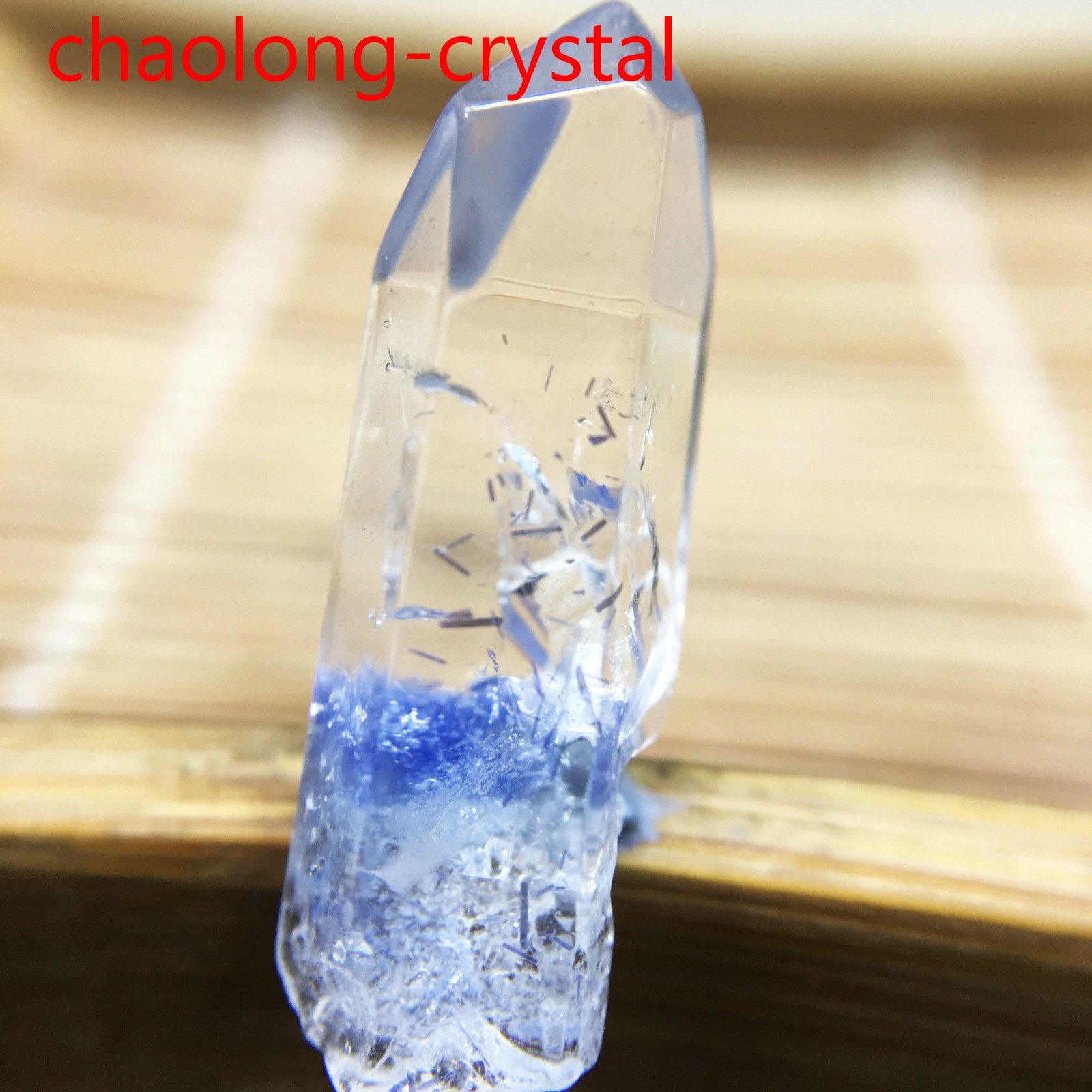 7.8Ct Very Rare NATURAL Beautiful Blue Dumortierite Quartz Crystal Specimen