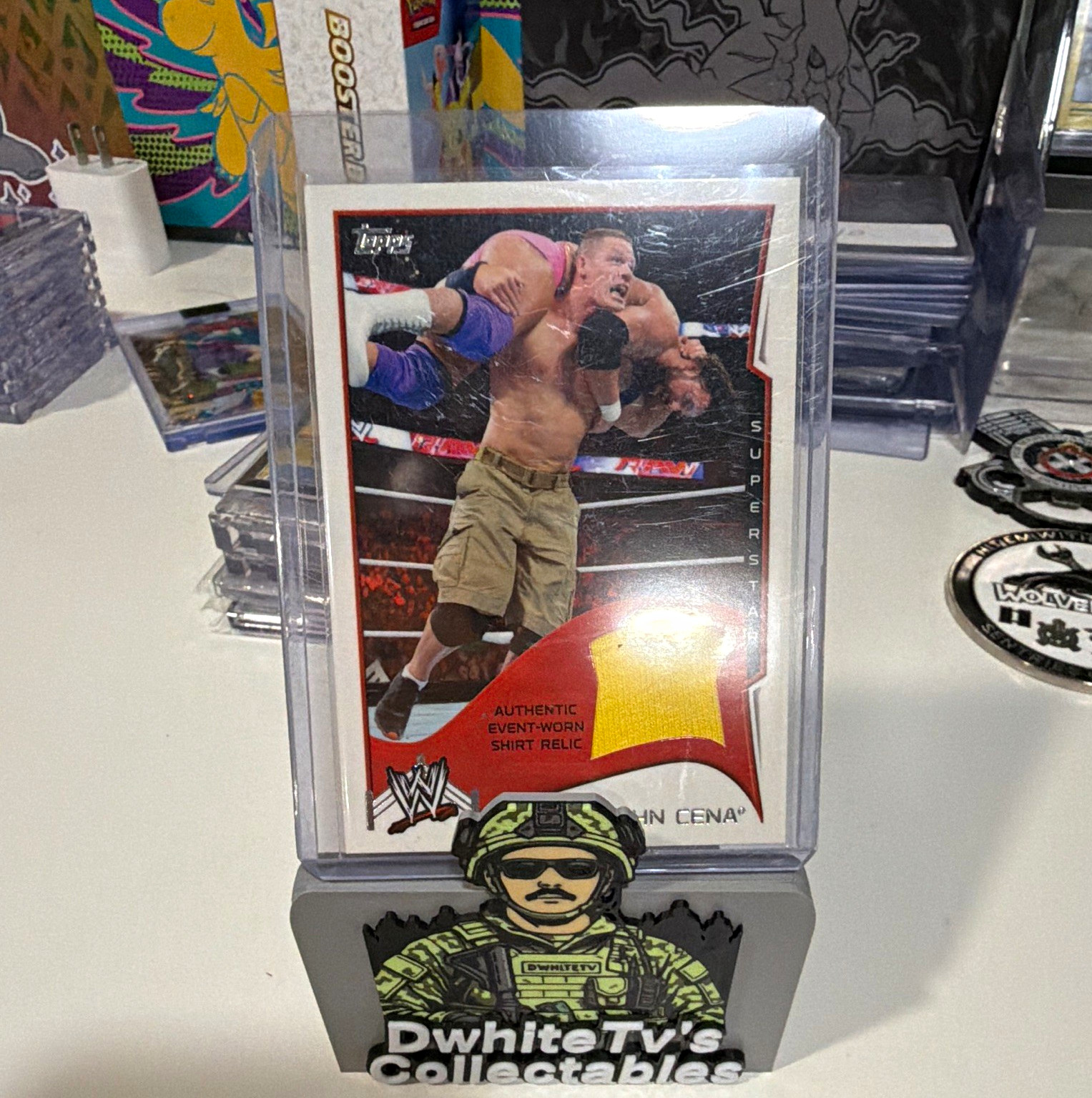 Topps 2010 Topps WWE John Cena Superstar Relic Shirt Card #RJC
