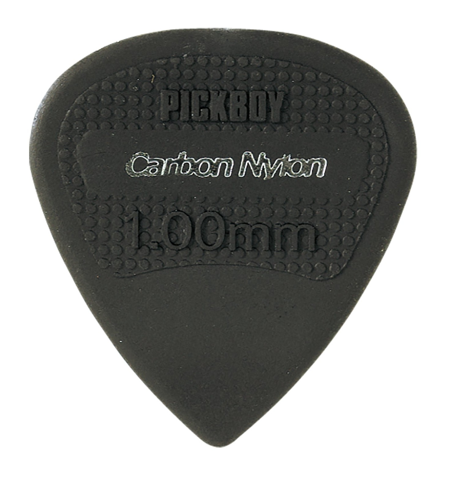 Pickboy Edge, Sharp Tip, Carbon/Nylon, 1.00mm, 10 picks, Black