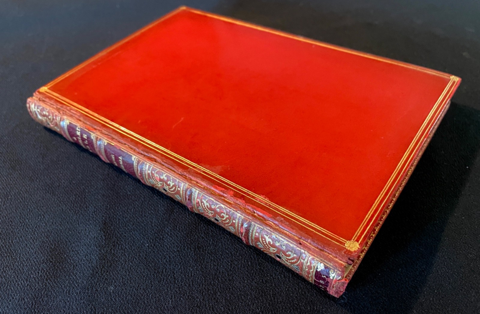 Rare First Edition 1885 Lewis Carroll A Tangled Tale Antique Gilt Leather Book