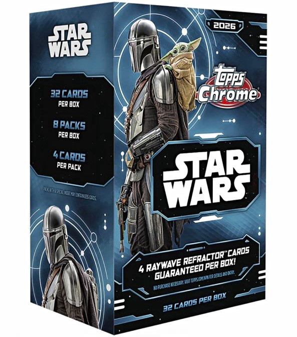 2026 Topps Chrome Star Wars Factory Sealed Value Box 2026 Topps Chrome Star Wars Factory Sealed Value Box