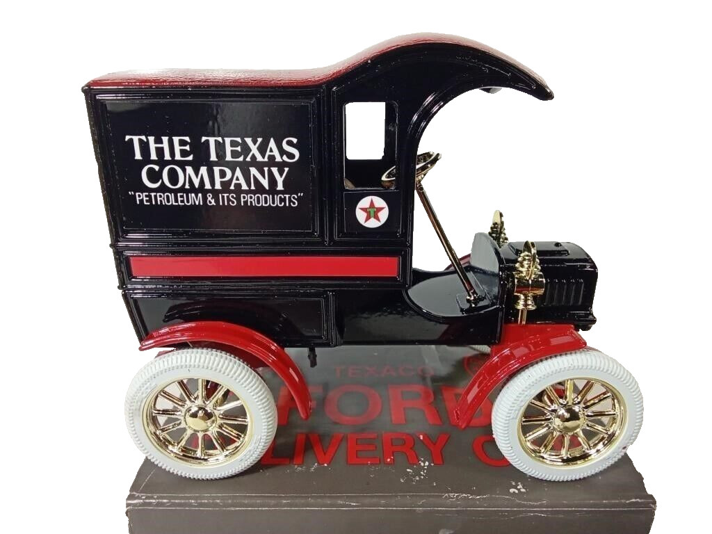RARE ERTL Texaco 1905 Ford 1st Delivery Truck Diecast Locks Coin Bank #4 9321UO