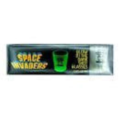 Space Invaders Shot Glasses Arcade Glow In The Dark Set Of 4 NEW