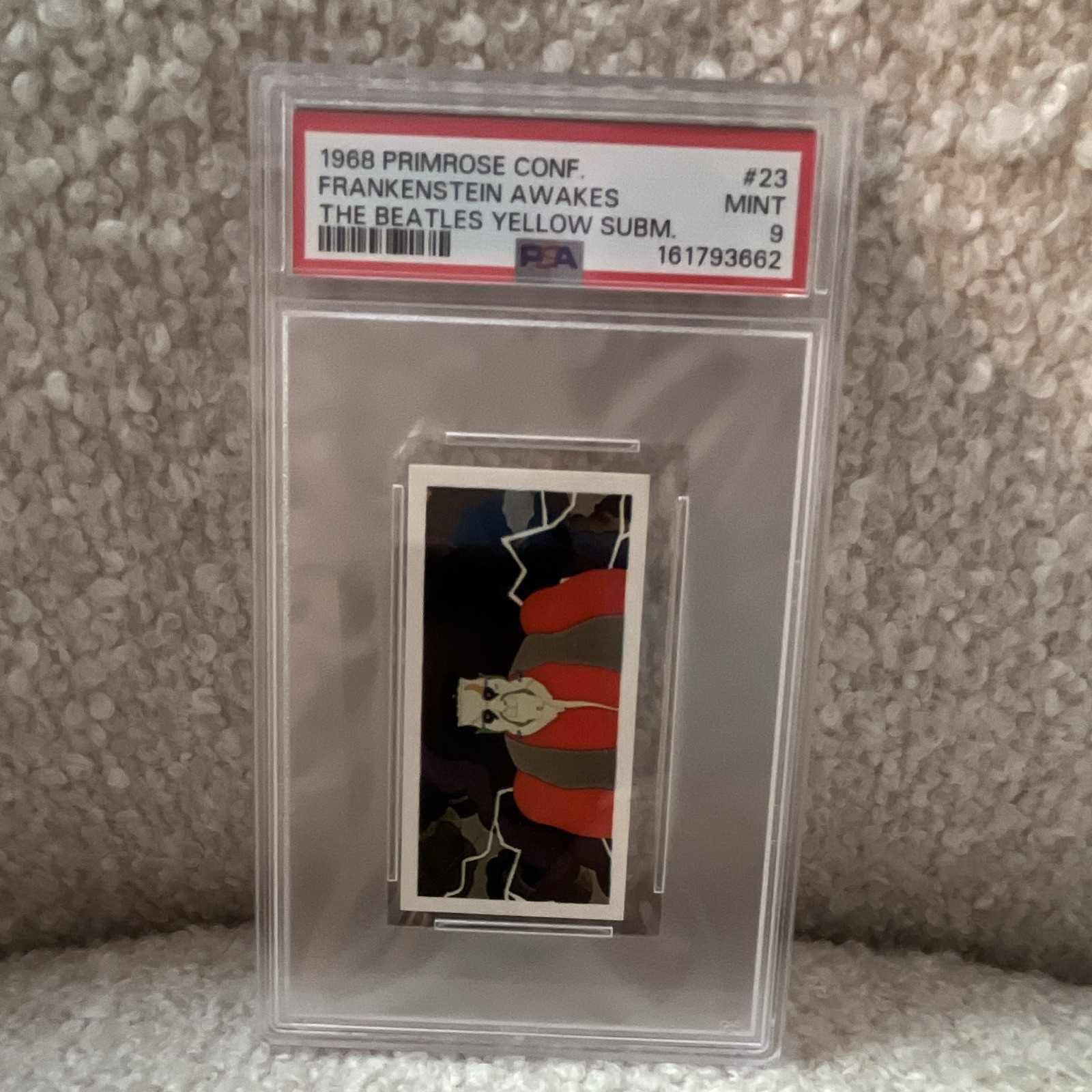 The Beatles 1968 Primrose Yellow Submarine #23 Frankenstein Awakes PSA 9