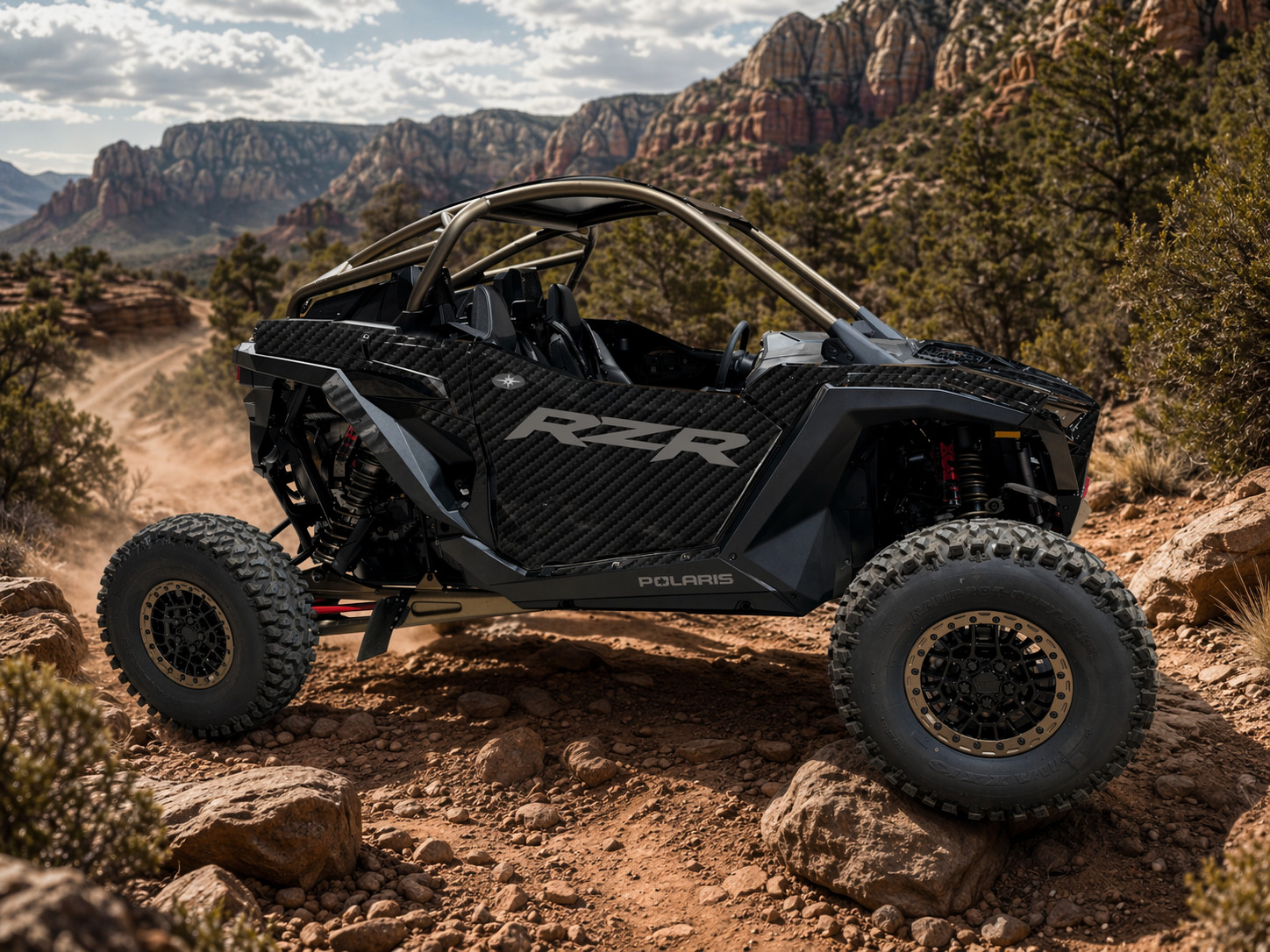 2025-2026 Polaris RZR Pro XP Pro R Pro S Graphic Kit DCAR-1 Carbon Fiber Print
