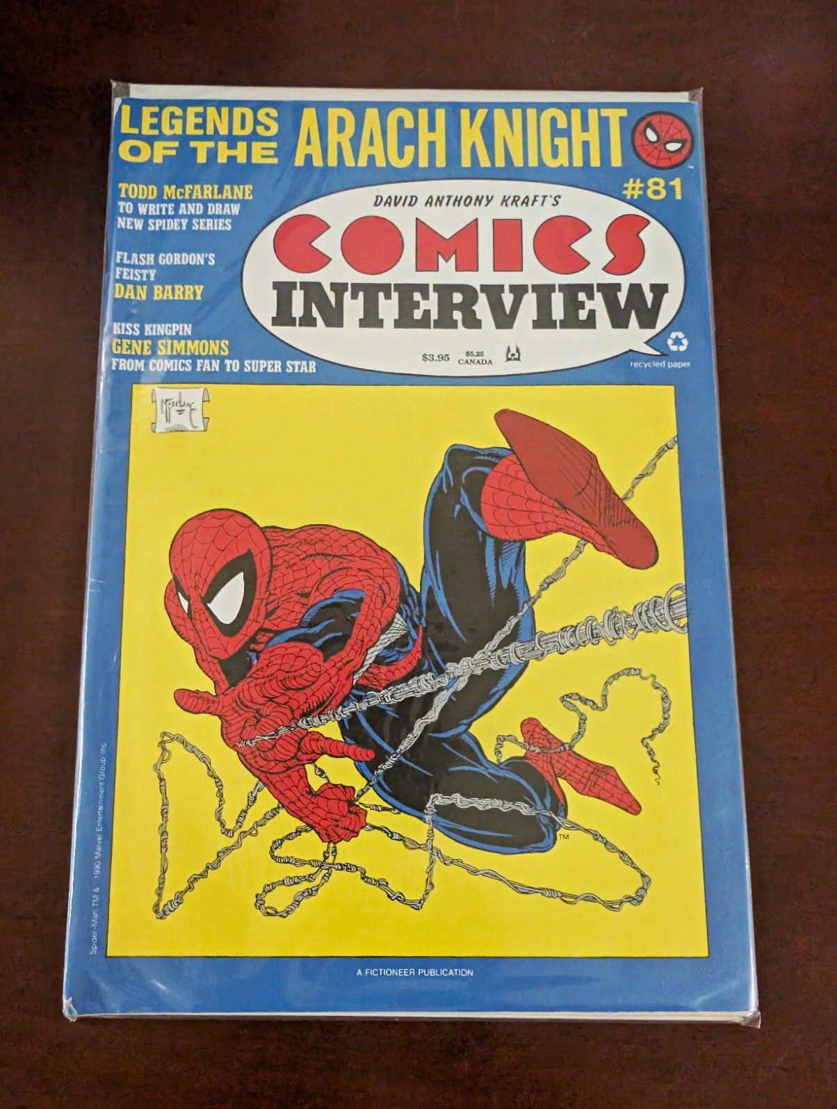 David Anthony Kraft\'s Comics Interview #81 Todd McFarlane  Spider-Man 1990 VG