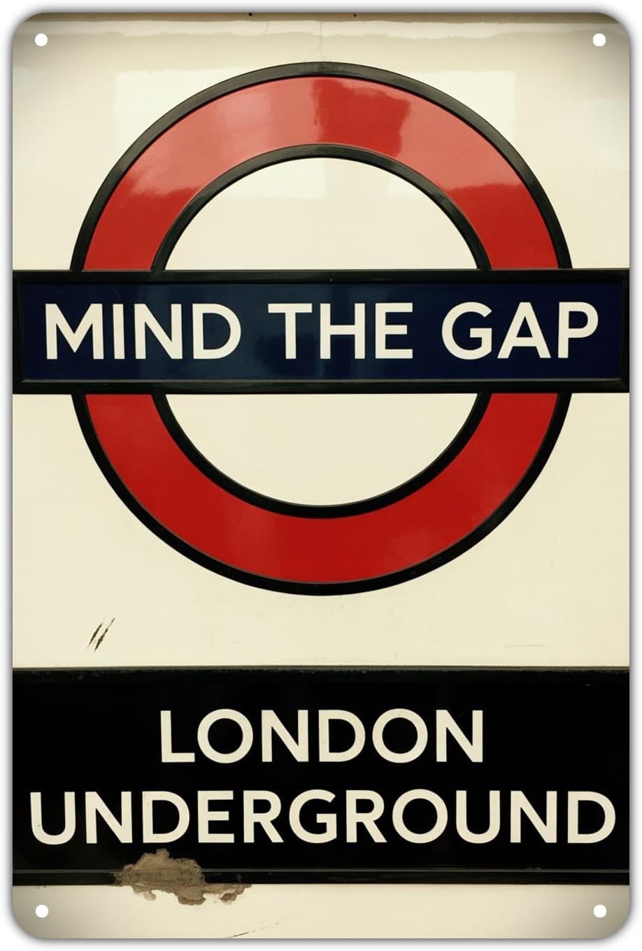 Mind The Gap Tin Metal Signs Home Décor Vintage London Underground Aesthetic for