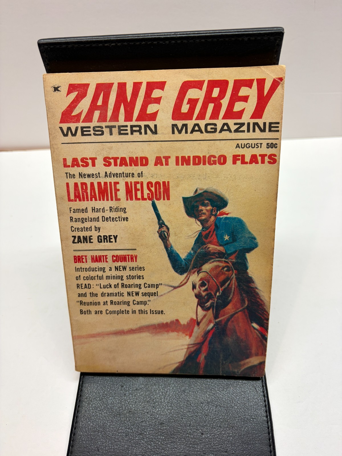 Zane Grey Western Magazine August 1970 Vol 2 #5 Laramie Nelson Bret Harte Pulp
