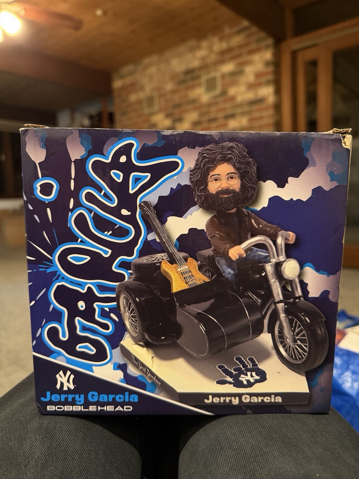 Jerry Garcia Grateful Dead NY Yankees Logo Bobblehead Figure UNOPENED BOX