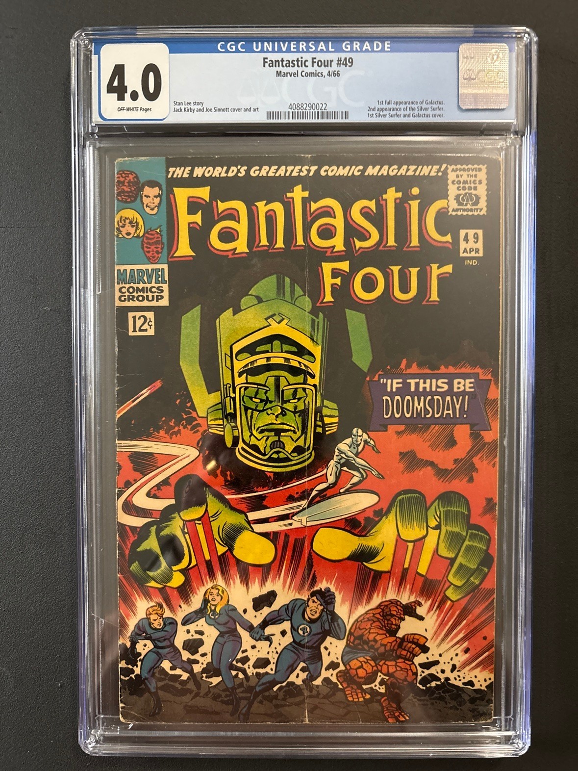 Fantastic Four #49 CGC 4.0 - First Galactus Cover
