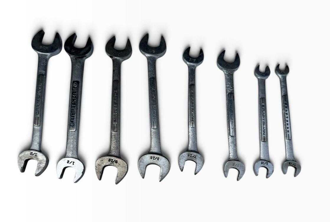 Vintage Craftsman Combination Wrench Lot Forged Steel USA Various size’s Sears