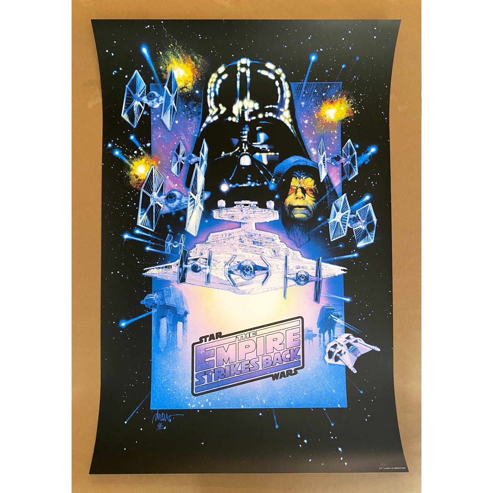 Drew Struzan Star Wars Empire Strikes Back Screen Print 24x36 x/750 Bottleneck