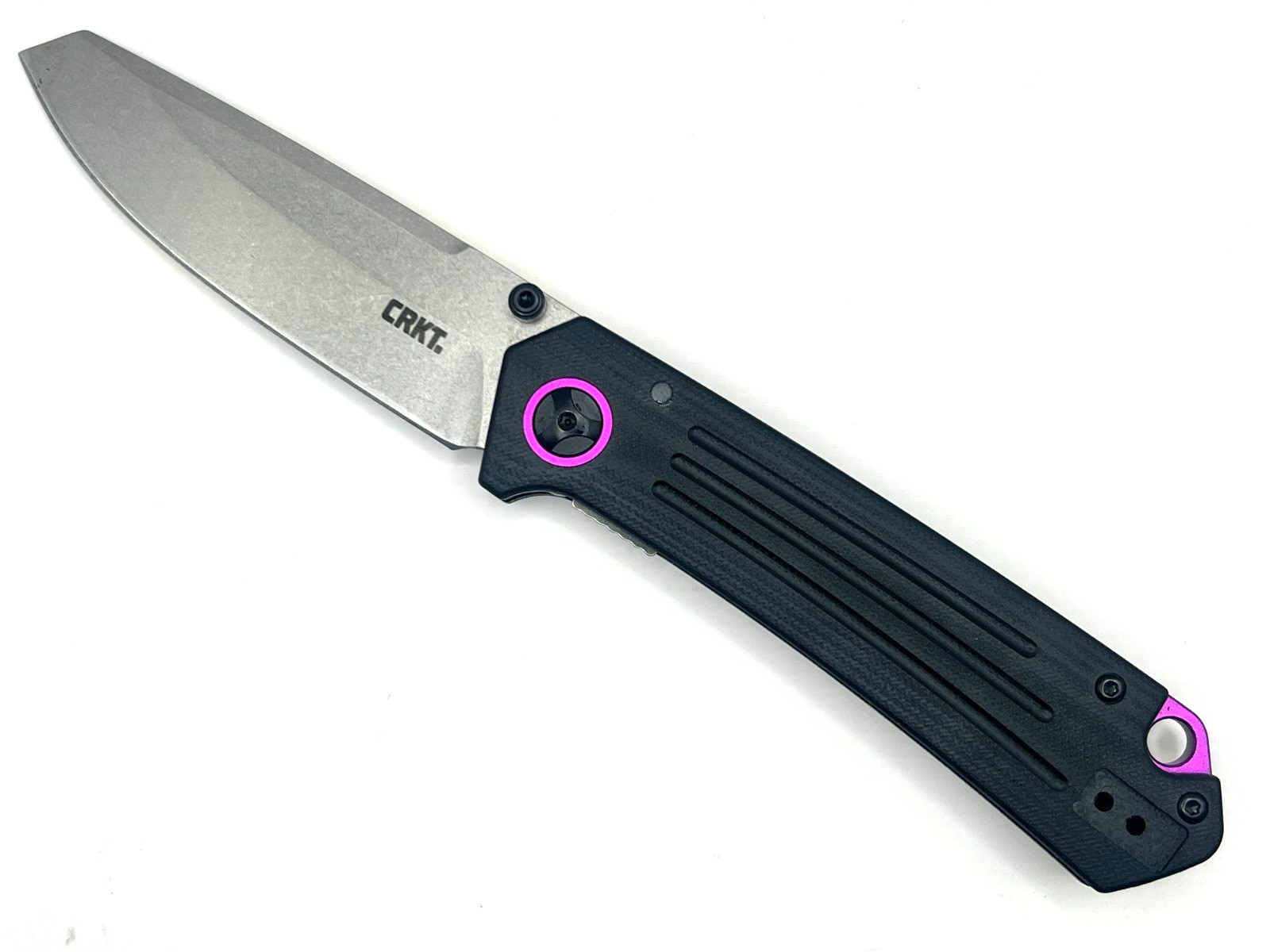 CRKT x Rogers Design-Montosa 7115-Black G10-Reverse Tanto-8Cr13MoV Bead Blasted