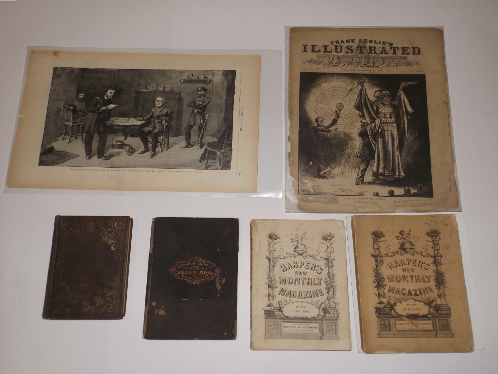 Civil War / Reconstruction Paper Lot — Books, Nast, Harper’s, Leslie’s Civil War / Reconstruction Paper Lot — Books, Nast, Harper’s, Leslie’s