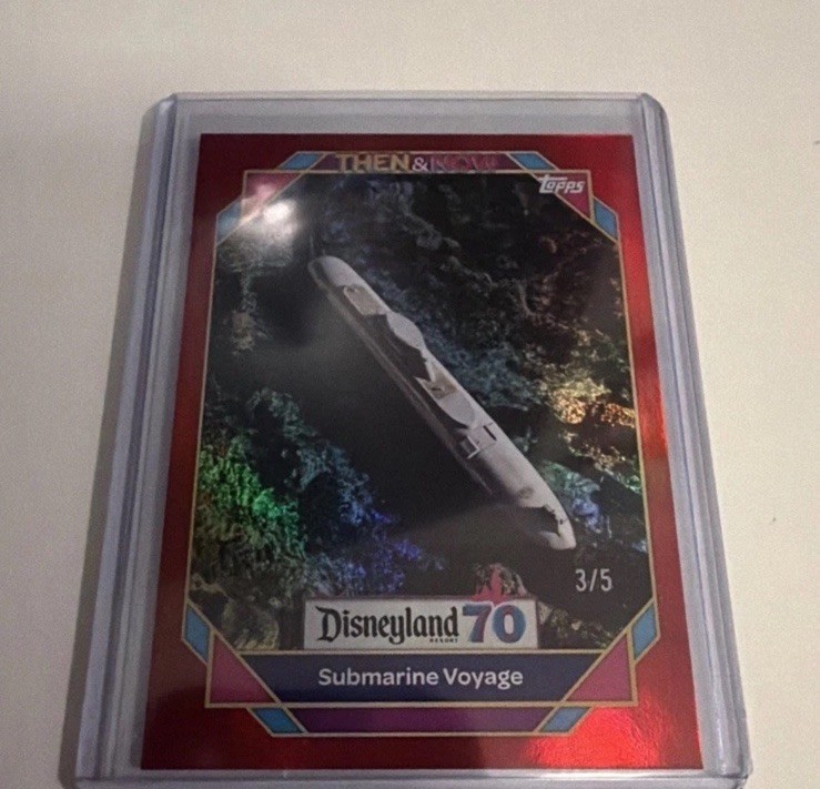Topps 2025 Disneyland 70 Then & Now Submarine Voyage #63 Serial Numbered 3/5