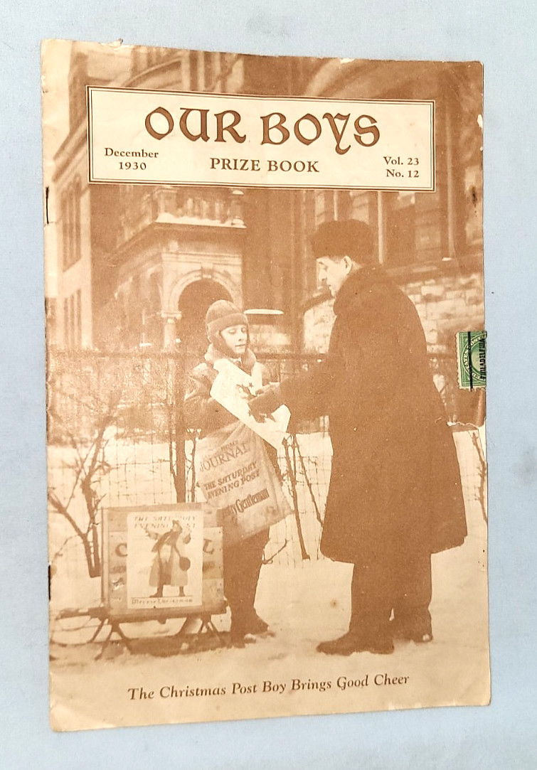 Vintage Our Boys Prize Book December 1930