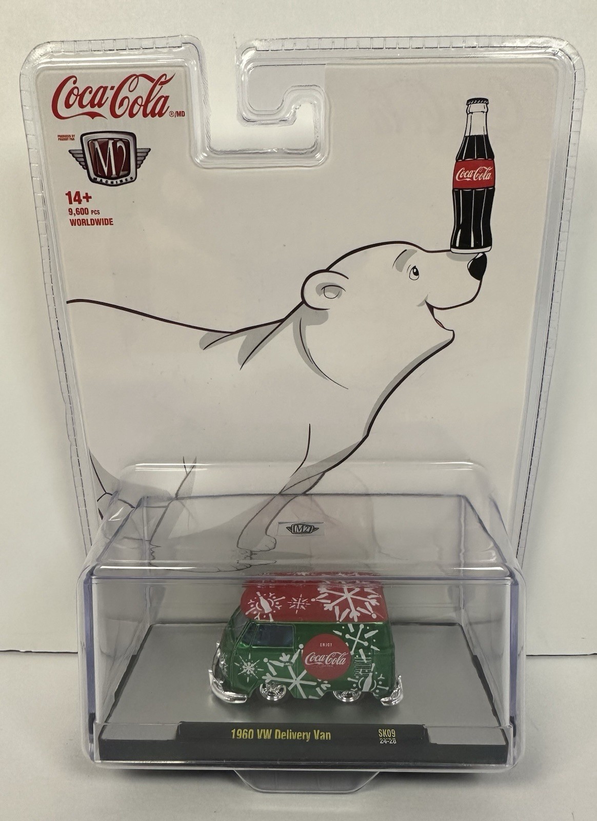Coca-Cola M2 Machines 1960 VW Delivery Van Diecast Green/Red/White