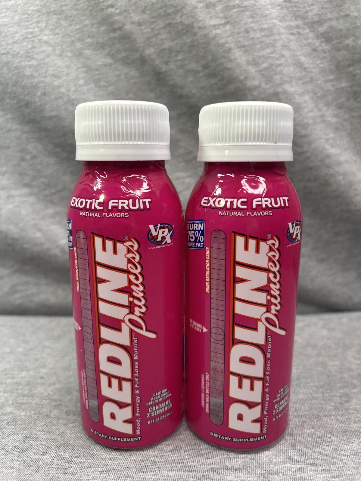 VPX Redline Princess Exotic Fruit Very Rare 2- Bottles Discontinued Expired 4-23