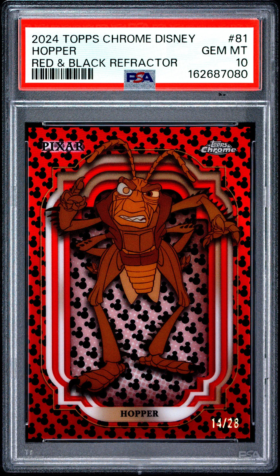 2024 Topps Chrome Disney Hopper /28 #81 PSA 10