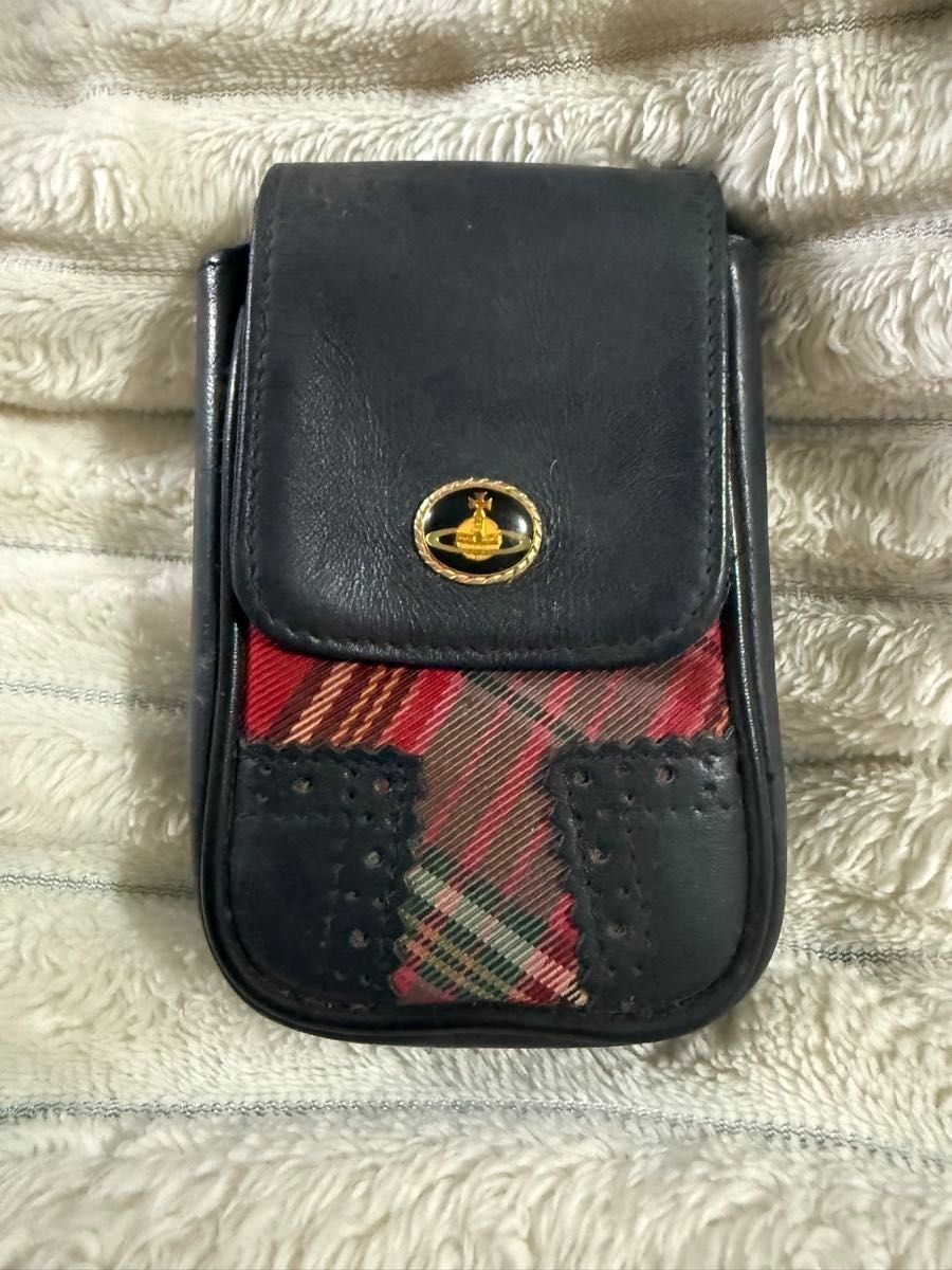 VIVIENNE WESTWOOD Tartan Check Cigarette Case, Discontinued, Rare