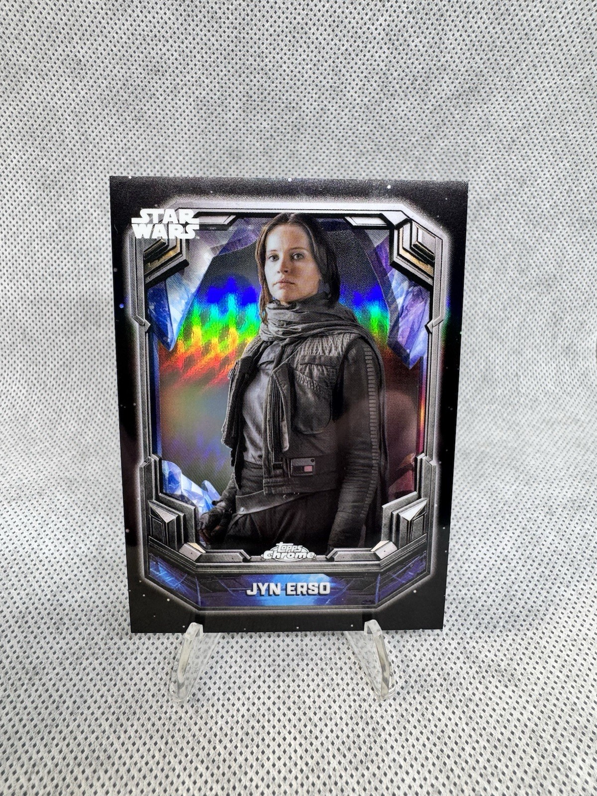 2026 Topps Chrome Star Wars Jyn Erso Cosmic Crystals COS-40 Rogue One SSP