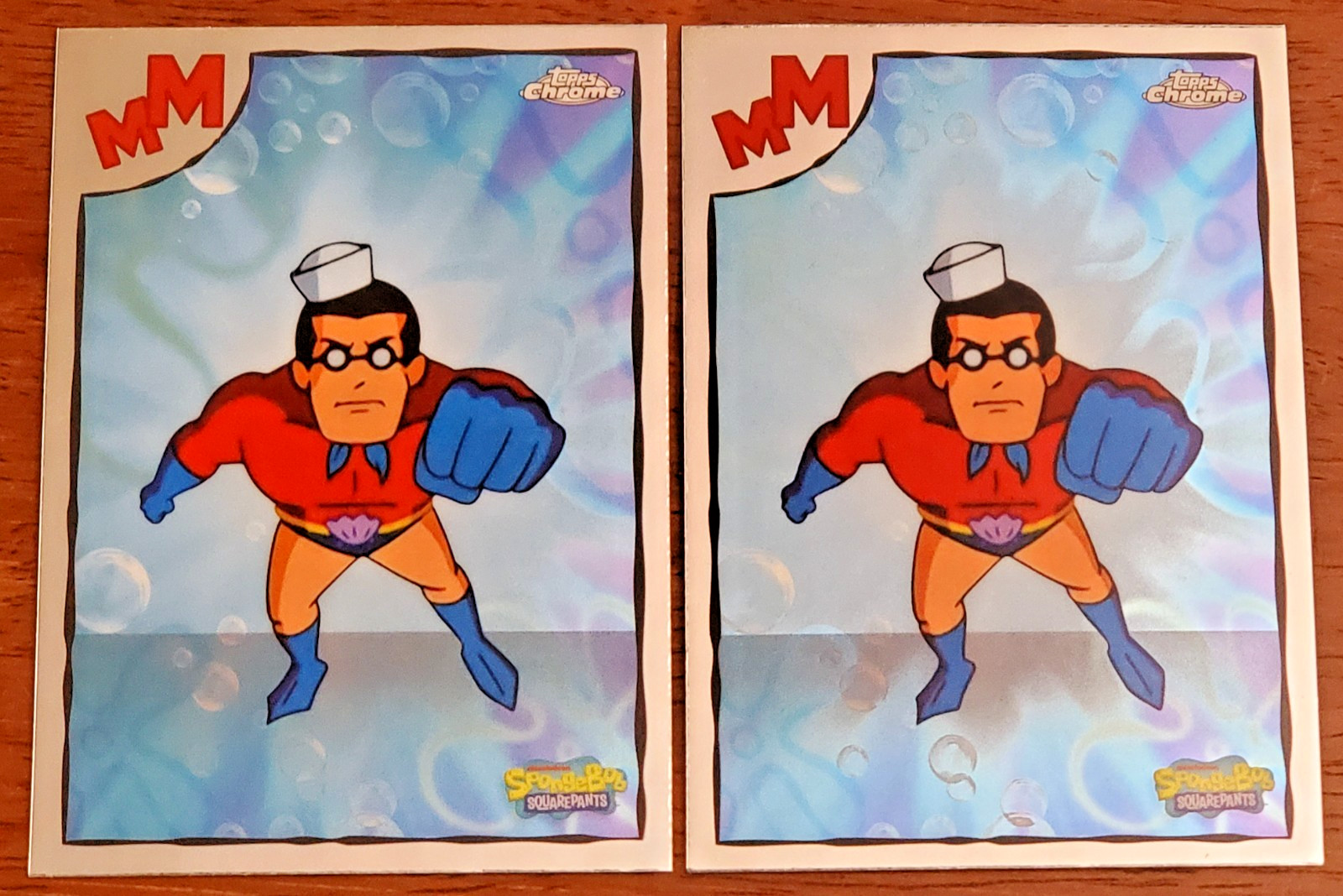 🔴2 CARDS🔴 2025 TOPPS CHROME SPONGEBOB #MB-20  BARNACLEBOY