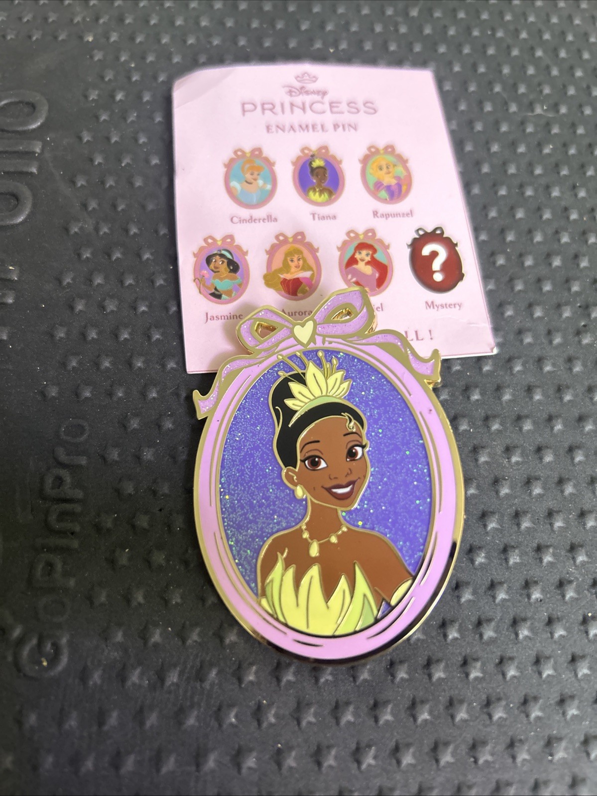 Disney Tiana PALM Pink a la Princess Personality Cameo Mystery Jumbo Glitter Pin