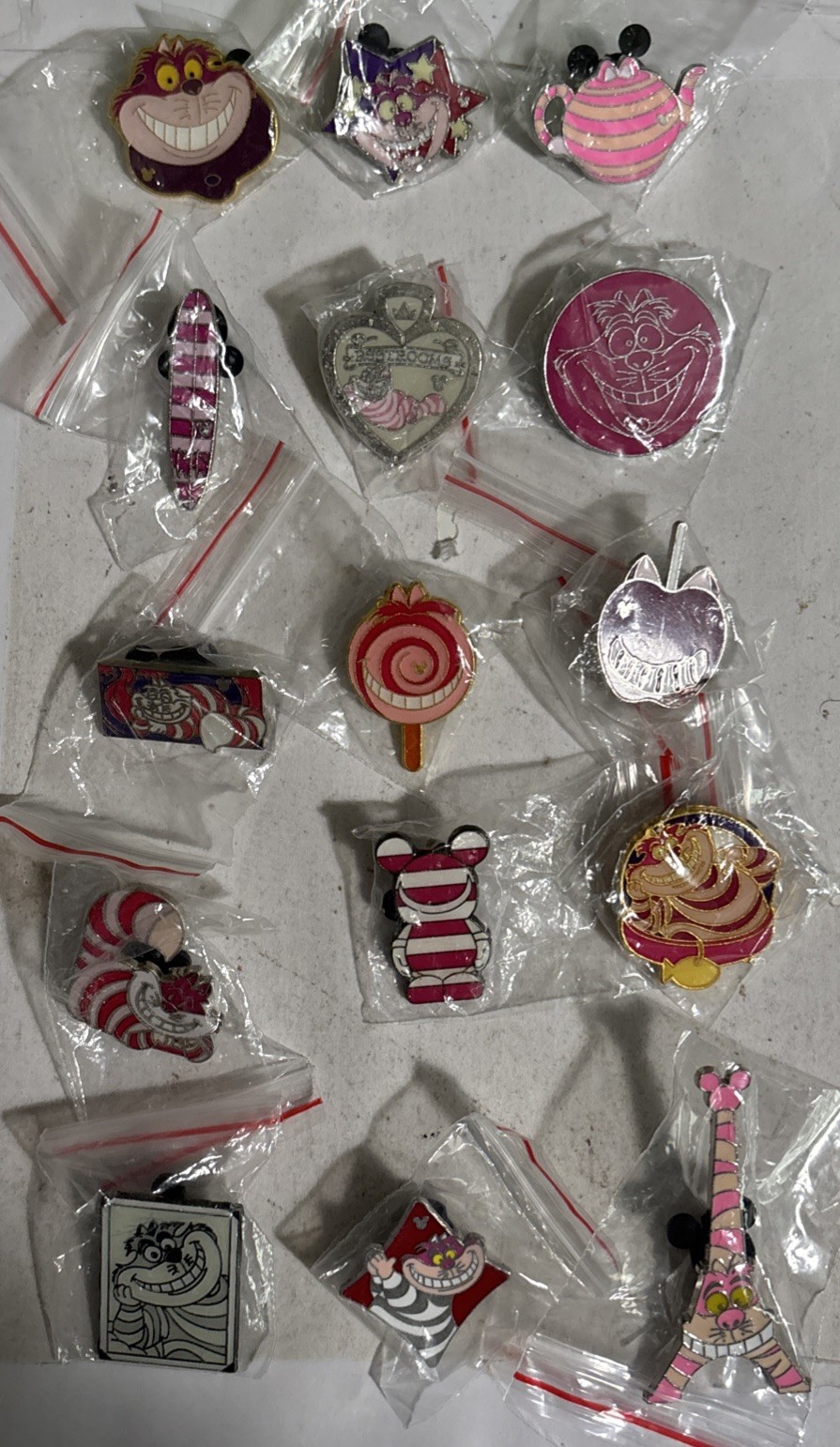 Disney Cheshire Cat Only Pins lot of 15