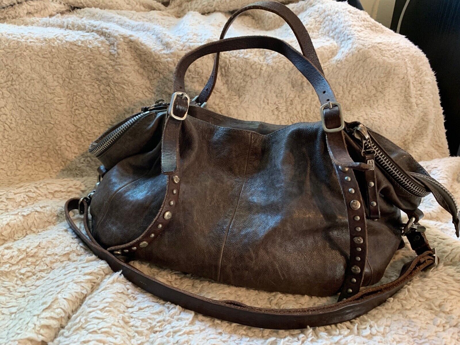 A.S. 98 bag MODEL: ROCKSTAR, large, great condition: Dusty/Aged Dark Brown