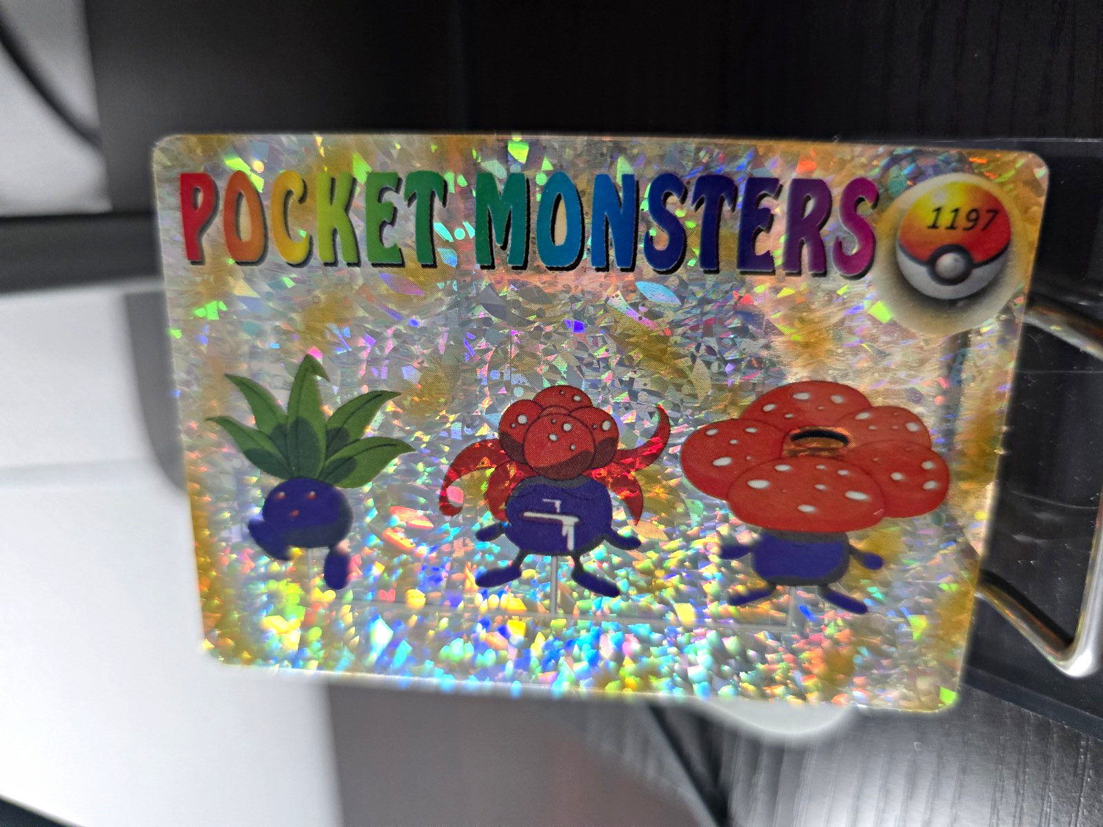 Pocket Monsters Pokémon Prism Sticker 1997 Oddish/Caterpie 1197/1191 Vending