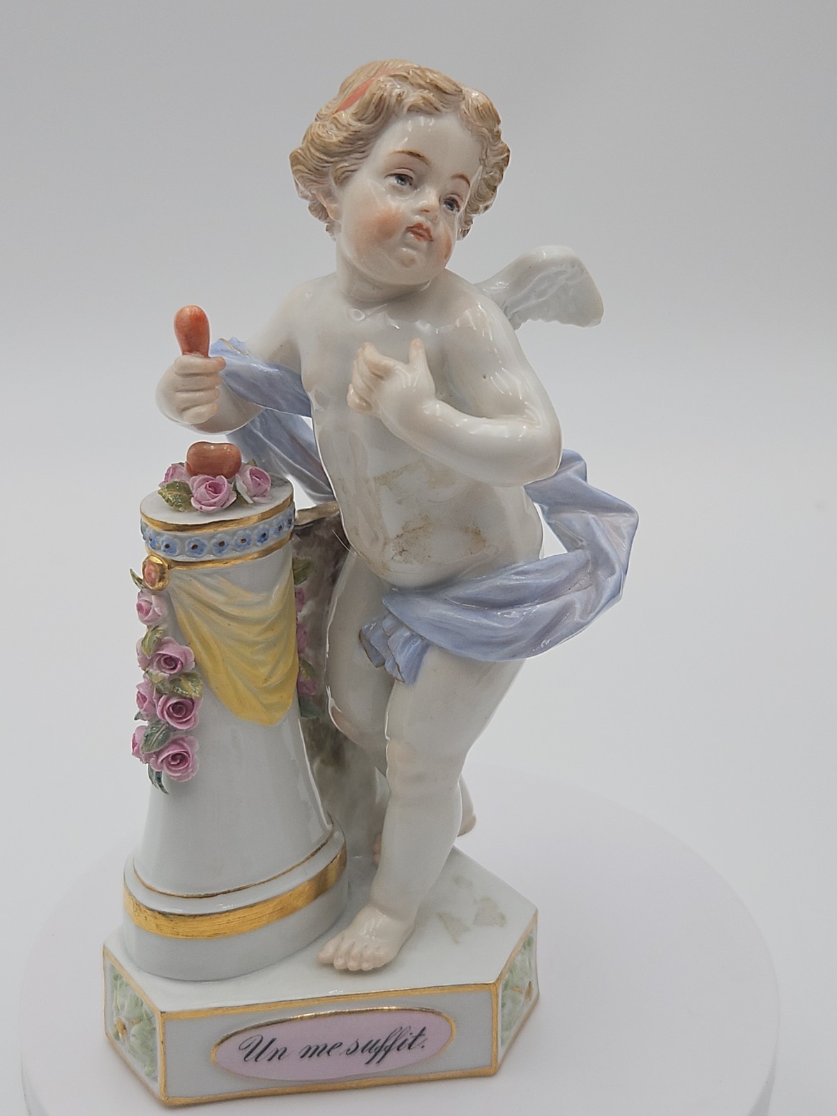 Antique Meissen Porcelain Girl Putty Figurine 5 .5\