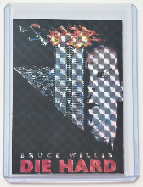 Die Hard Limited Edition Artist Signed “Bruce Willis” Refractor Card 1/1