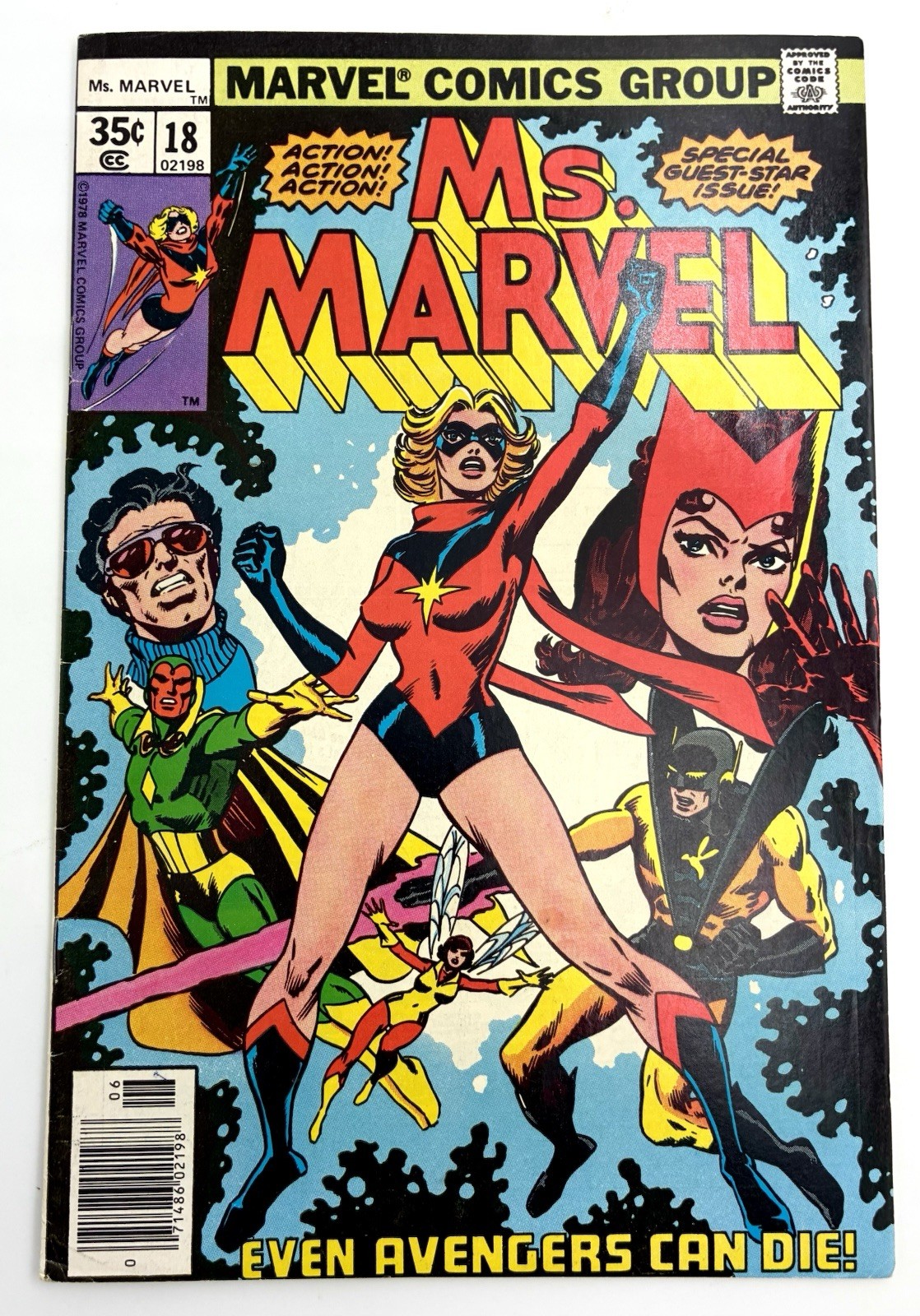 Ms. Marvel #18 1978 8.5 VF+ 🔑 1st Mystique